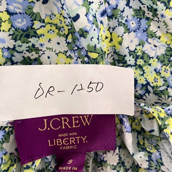 J. Crew Liberty Palermo Smocked Waist Mini Dress Thorpe Hill Small NWT DR-1250 - Picture 2 of 15